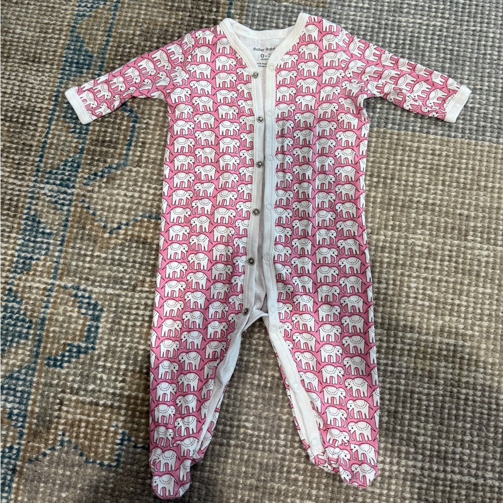 Roller Rabbit Pink and White Kids Pajamas
